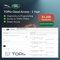 JLR TOPIX Cloud - Subskrypcja internetowego konta dealera - View 1