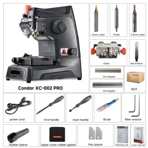 آلة قطع المفاتيح الميكانيكية Xhorse Condor XC-002 PRO Ikeycutter 2024 مع تحديث عبر الإنترنت وضمان 3 سنوات
