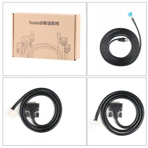 Cabos Adaptadores de Diagnóstico Autel para Modelos Tesla S/X Compatível com MaxiSys MS909 MS919 Ultra