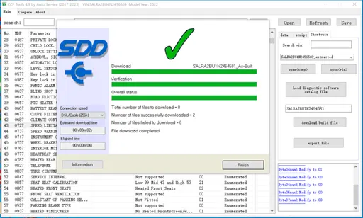 CCF Editor Tools v4.9 - Jaguar Land Rover 2017 à 2023