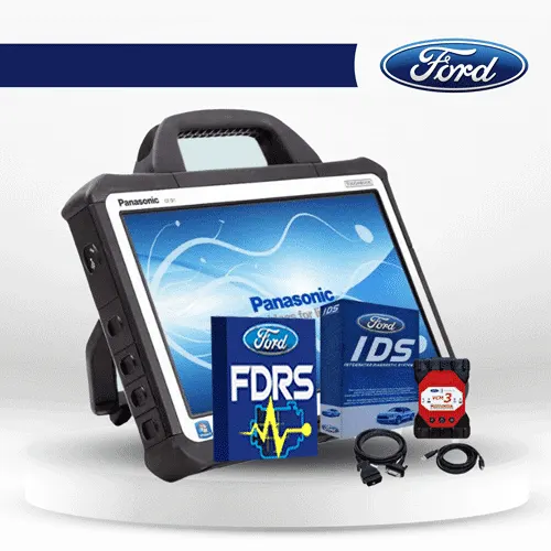 Ford Kit: Лицензия на программное обеспечение Ford IDS и FDRS + Panasonic Toughbook + оригинальный VCM3 Ford VCI