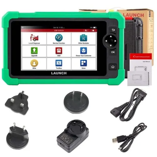 LAUNCH CRP919 EV Diagnostic Scanner with 45+ Service Functions for Electric Vehicles New Energy Cars Supports CAN FD DoIP ECU Coding Multi-language