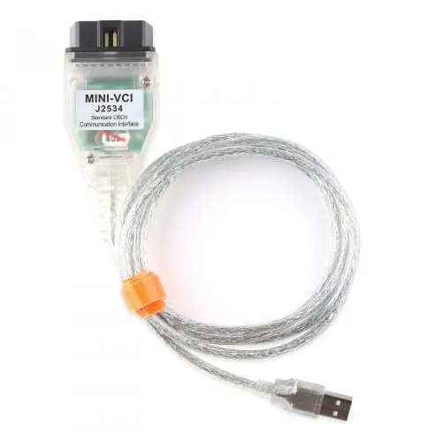 Mini VCI J2534 Tek Kablo FTDI FT232RL Çip ile Toyota TIS Techstream'i Destekler