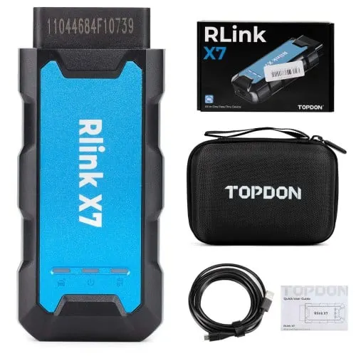 TOPDON Rlink X7 J2534 for GM 2000–2024 CAN FD DoIP Destekli, Orijinal Yazılımla Uyumlu<br>
