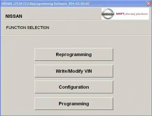 برنامج نيسان ECU لإعادة البرمجة (NERS)