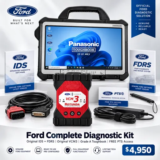 Kit Ford : Licence du logiciel Ford IDS & FDRS + Panasonic Toughbook + VCM3 Ford original VCI