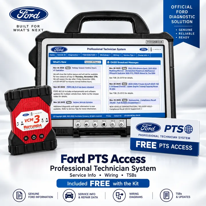 Ford PTS Professional Technician System 12 month access