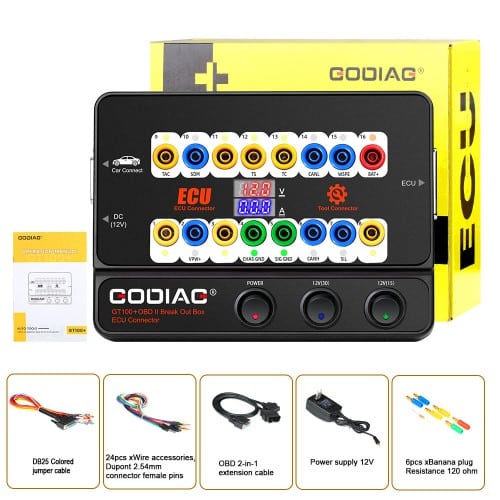 GODIAG GT100 Pro Breakout Box ECU + Платформа тестирования BMW CAS4 CAS4+ FEM/BDC, используется с IM508 IM608 VVDI2 CGDI BMW - View 3