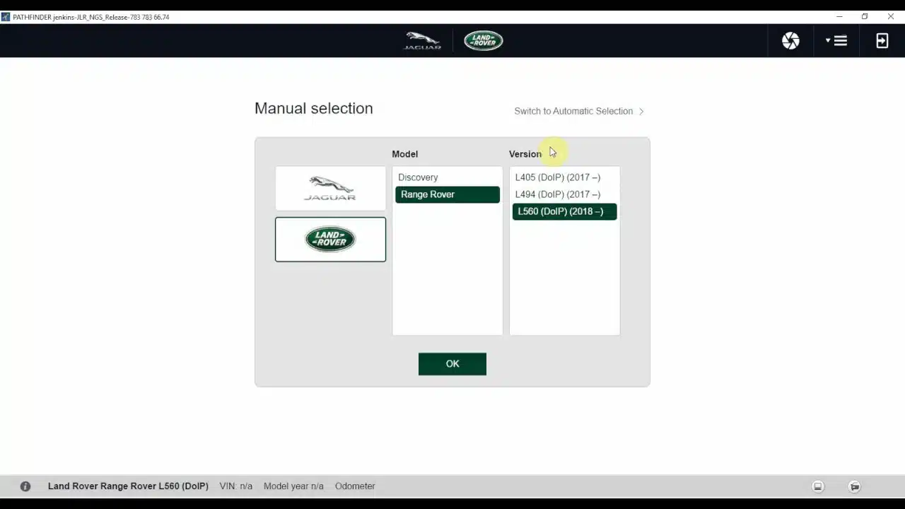 برنامج تشخيص جاكوار لاند روفر (JLR) Pathfinder - View 5