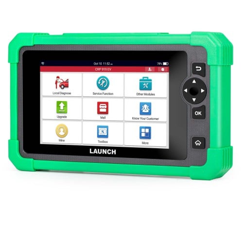 جهاز فحص LAUNCH CRP919 EV للسيارات الكهربائية مع أكثر من 45 وظيفة خدمة<br>يدعم سيارات الطاقة الجديدة – يدعم CAN FD وDoIP – ترميز ECU – متعدد اللغات - View 5