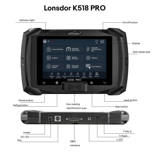 Программатор ключей Lonsdor K518 Pro (FCV) 5+5 серий автомобилей, многоязычный, пожизненные бесплатные обновления - View 8