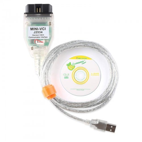 Mini VCI J2534 Single Cable Поддерживает Toyota TIS Techstream с чипом FTDI FT232RL - View 5