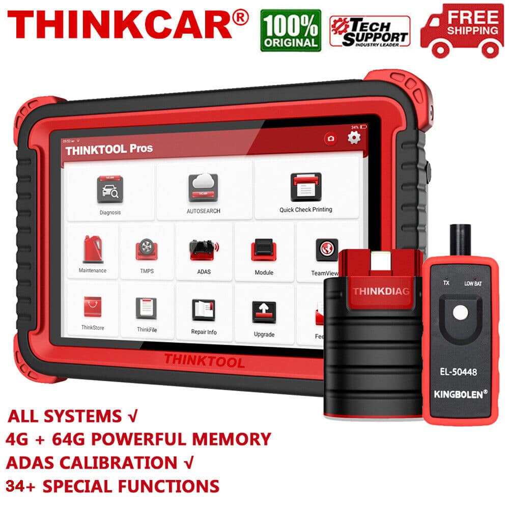 THINKCAR THINKTOOL PROS OBD2 ماسح ضوئي تشخيصي للسيارة ثنائي الاتجاه - View 7