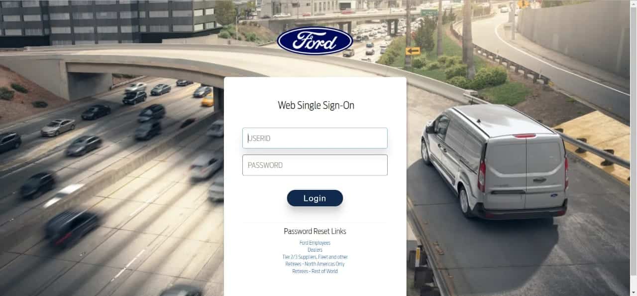 تسجيل الدخول إلى حساب تاجر Ford FDRS