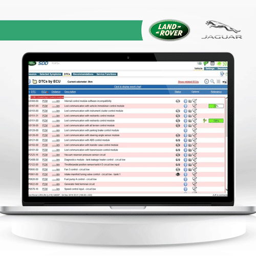 JLR SDD: برنامج التشخيص جاكوار لاند روفر - أحدث إصدار