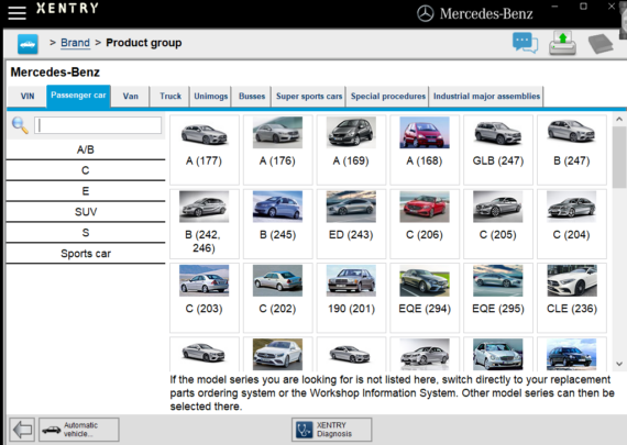 Oprogramowanie diagnostyczne Xentry dla Mercedesa - Techroute66