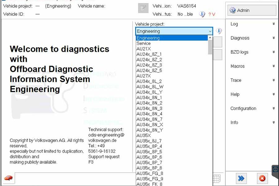 ODIS E Software Interface 