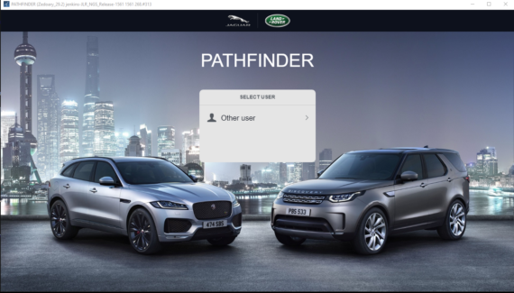 Software de diagnóstico do Pathfinder da Jaguar Land Rover (JLR)