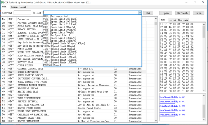 CCF Editor Tools v4.9 - Jaguar Land Rover 2017 to 2023