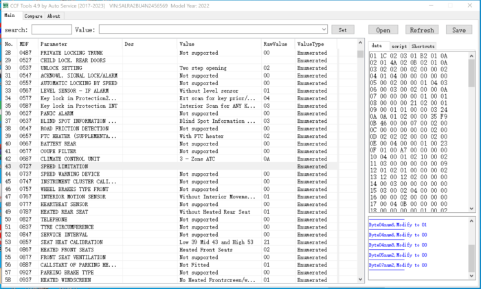 CCF Editor Tools v4.9 - Jaguar Land Rover 2017 to 2023