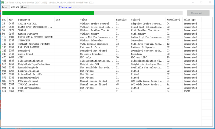 CCF Editor Tools v4.9 - Jaguar Land Rover 2017 to 2023