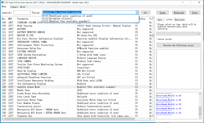 CCF Editor Tools v4.9 - Jaguar Land Rover 2017 to 2023