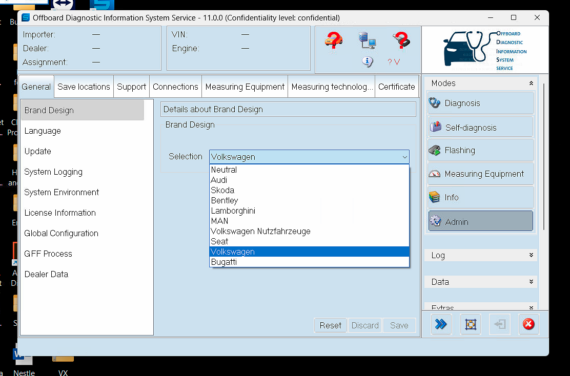 ODIS E (Engineering) – Audi And Volkswagen Diagnostic Software