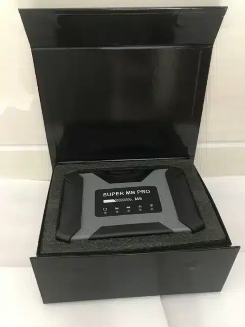 MB PRO M6 inside its original box