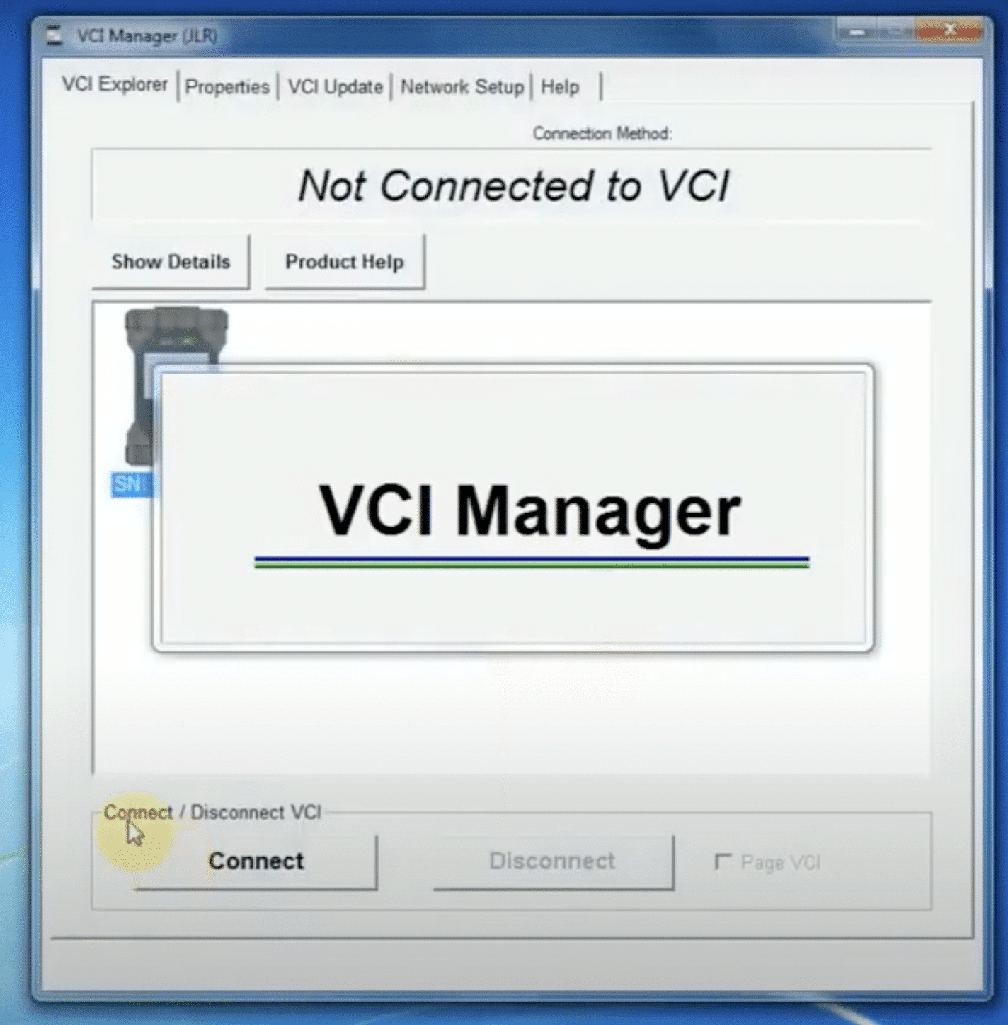 jlr doip vci manager for sdd and pathfinder