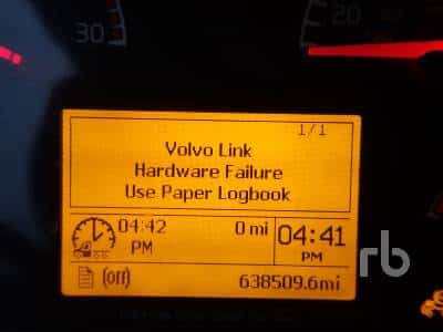 Volvo hardware link failure use paper logbook