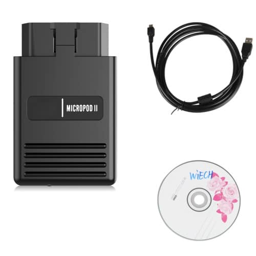WiTech Micro Pod II (Micropod 2) diagnostic tool for Chrysler Jeep and Dodge with CD and cable