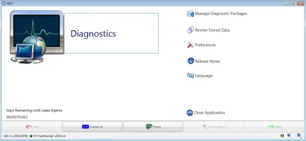 GDS2 diagnostic software