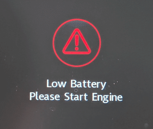 Battery Low Warning Message on Range Rover Evoque - Techroute66.com