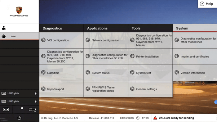 Porsche Piwis 3 Diagnostic Tool - Official Software