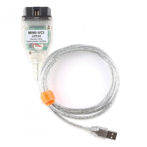 Mini VCI J2534 Single Cable Supports Toyota TIS Techstream with FTDI FT232RL Chip