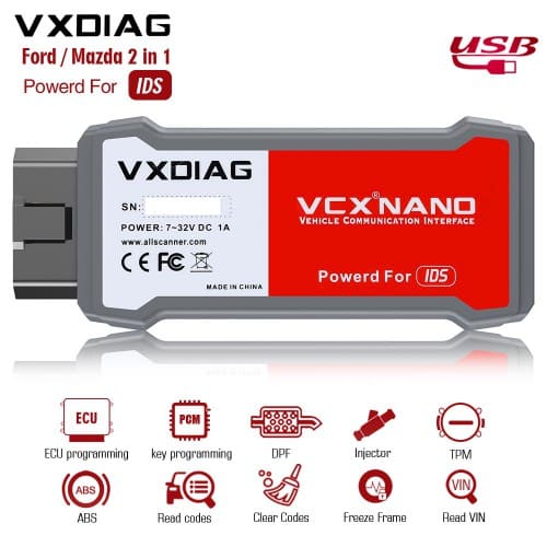 VXDIAG VCX NANO for Ford IDS and Mazda IDS