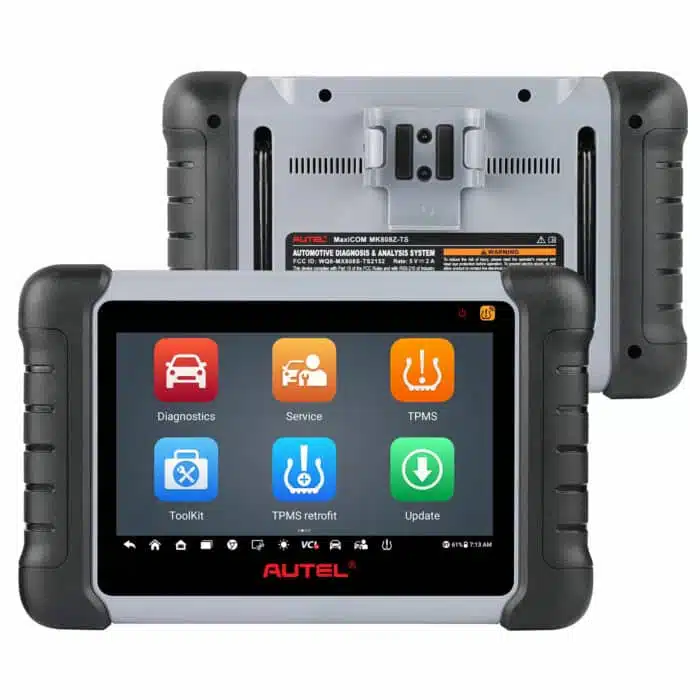 Autel MaxiCOM MK808TS Auto Diagnostic y TPMS Relearn Tool Tire Sensor Pressure Monitor Reset Scanner Añade AU Coches