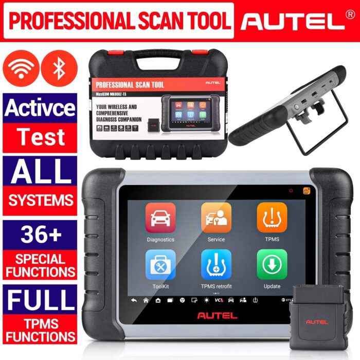 Autel MaxiCOM MK808TS Auto Diagnostic and TPMS Relearn Tool Tire Sensor Pressure Monitor Reset Scanner Adds AU Cars