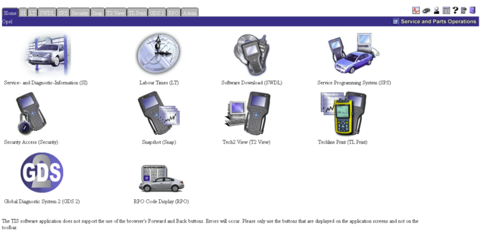 Opel TIS2Web SPS Dealer-Level Online Account - 1 Year Access