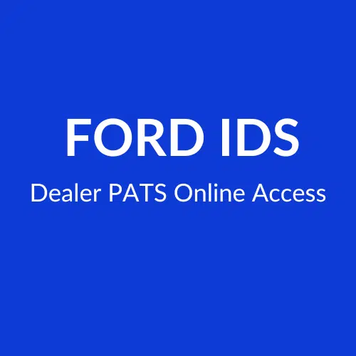 PTS Ford Login - 1-Time Zugang zu FDRS IDS mit PTS Zugangscode