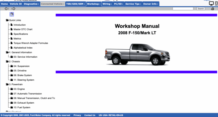 Ford PTS (Professional Technician System) – Assinatura de 12 meses