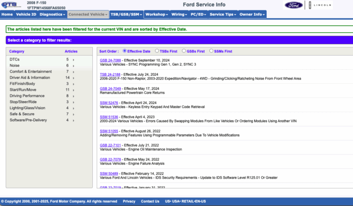Ford PTS (Professional Technician System) – Assinatura de 12 meses