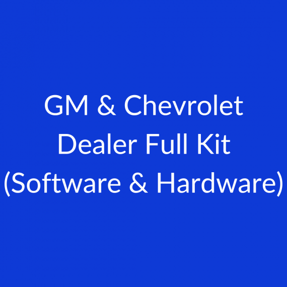 Kit completo para revendedores GM e Chevrolet (software e hardware)