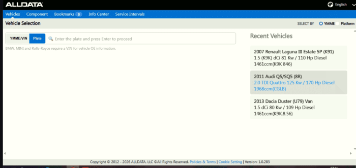 ALLDATA Online Europe (EU/UK) – 1-Year Subscription | Repair Data + Wiring Diagrams