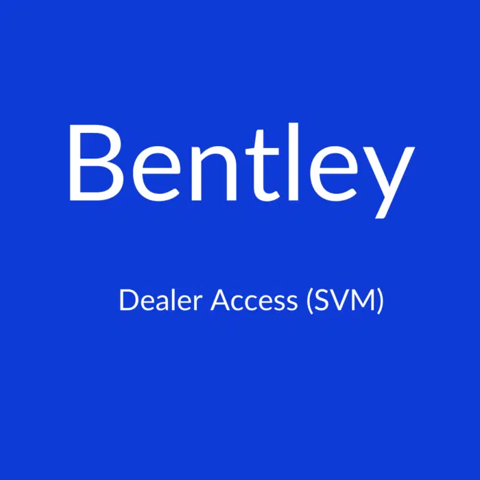 Bentley Dealer Access (SVM) - Acceso durante 1 hora