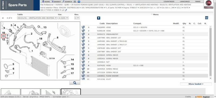 Catálogo de peças on-line FIAT ePER - Assinatura de 1 ano