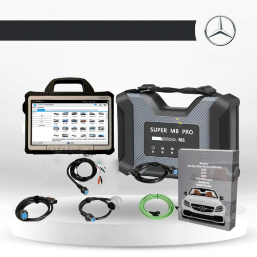 Mercedes Star Diagnosetool: Xentry, Xentry Add-On Zertifikat, DAS, DTS Monaco, EPC, WIS, Vediamo und STAR Finder + SUPER MB PRO M6