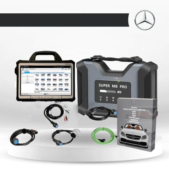 Mercedes Star Diagnostic Tool: Xentry, Xentry Add-On Certificate, DAS, DTS Monaco, EPC, WIS, Vediamo And STAR Finder + SUPER MB PRO M6