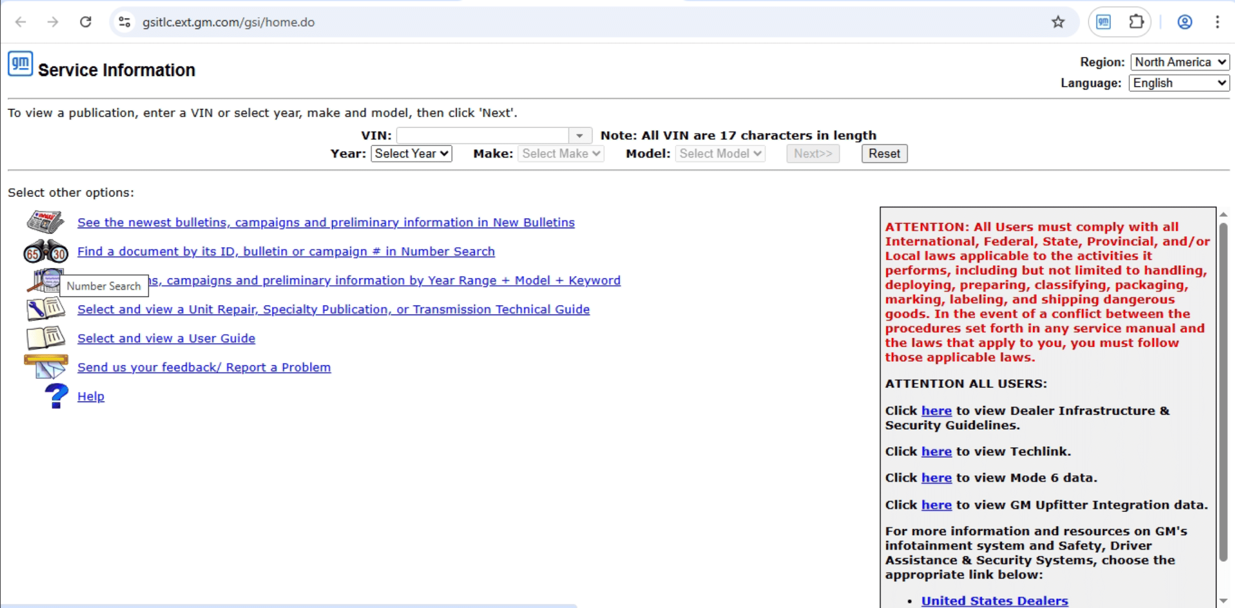 GM Service Information Access Online