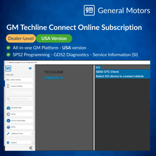 GM SPS2 Assinatura | Acesso Online Techline Connect + GDS2